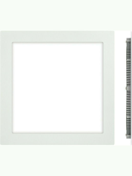 VK Lighting VK/04018/W/W Square Recessed LED Panel 24W with Warm White Light 3000K 23.5x23.5cm