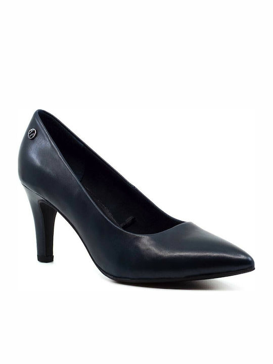 Anatomic Pointed Toe Navy Blue Heels