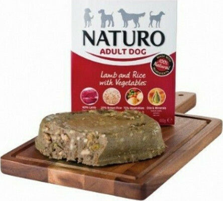 Naturo Nassfutter Hunde in Beutel mit Lamm, Gemüse und Reis 400gr