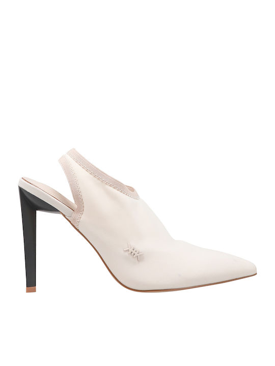 Pointed Toe Stiletto Beige High Heels Olly