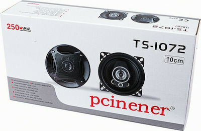 Pcinener Σετ Ηχεία Αυτοκινήτου TS-1072 4" με 30W RMS (2 Δρόμων)