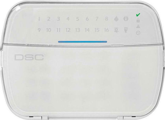 DSC HS2LEDE1 Πληκτρολόγιο Συναγερμού σε Λευκό Χρώμα