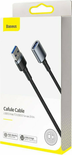 Baseus USB 3.0 Kabel USB-A-Stecker - USB-A-Buchse Schwarz 1m CADKLF-B0G