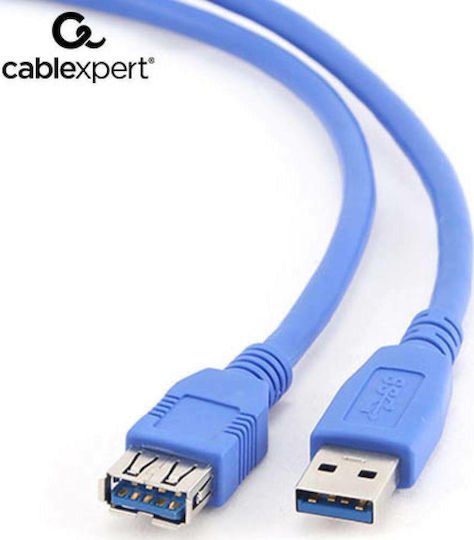 Cablexpert 3m USB 3.0 Cable A-Male to A-Female Blue (CCP-USB3-AMAF-10)