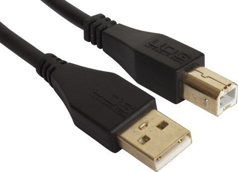 UDG USB 2.0 Кабел USB-A мъжки - USB-B мъжки Черен 1м U95001BL
