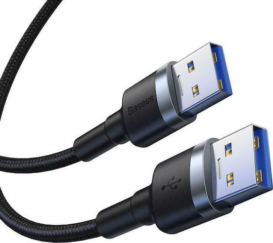Baseus USB 3.0 Cable USB-A male - USB-A male Μαύρο 1m (CADKLF-C0G)