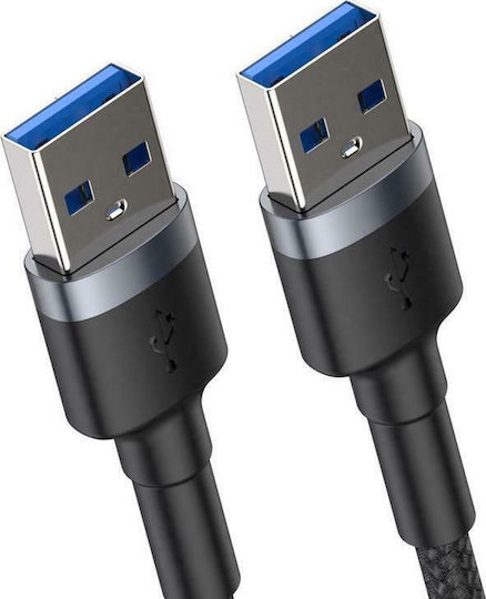 Baseus USB 3.0 Cable USB-A male - USB-A male Μαύρο 1m (CADKLF-C0G)