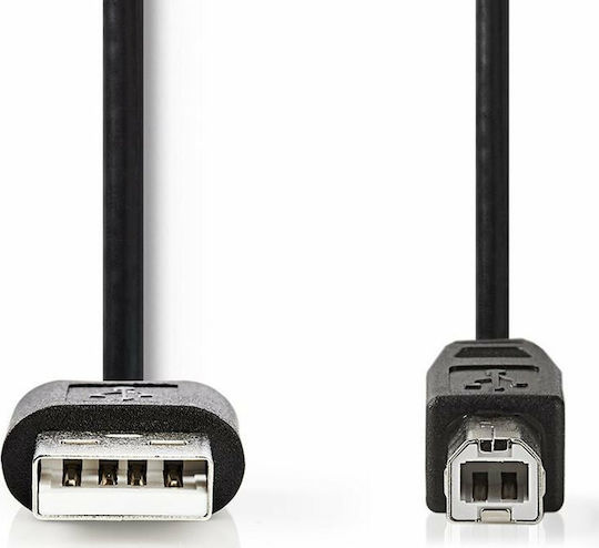 Nedis 2m USB 2.0 Cable A-Male to B-Male (CCGT60100BK20)