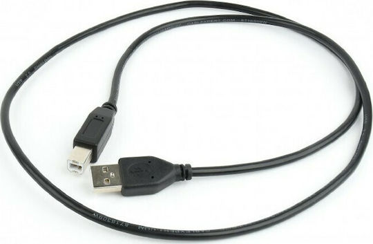Cablexpert USB 2.0 Cablu USB-A - USB-B Negru 1m CCP-USB2-AMBM-1M