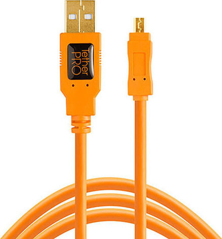 Tether Tools USB 2.0 Cablu USB-A - mini USB-B Portocaliu 4.6m CU8015-ORG