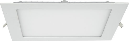 VK Lighting Χωνευτό LED Panel 18W 22.5x22.5εκ.