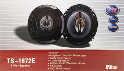 Car Speaker Set TS-A1672E 6" with 30W RMS (3 Way)