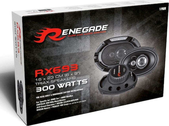 Renegade Car Audio RX693 Σετ Ηχεία Αυτοκινήτου 6x9" με 150W RMS (3 Δρόμων)