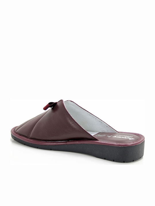 Anatomice Din Piele Papuci de Damă Burgundy