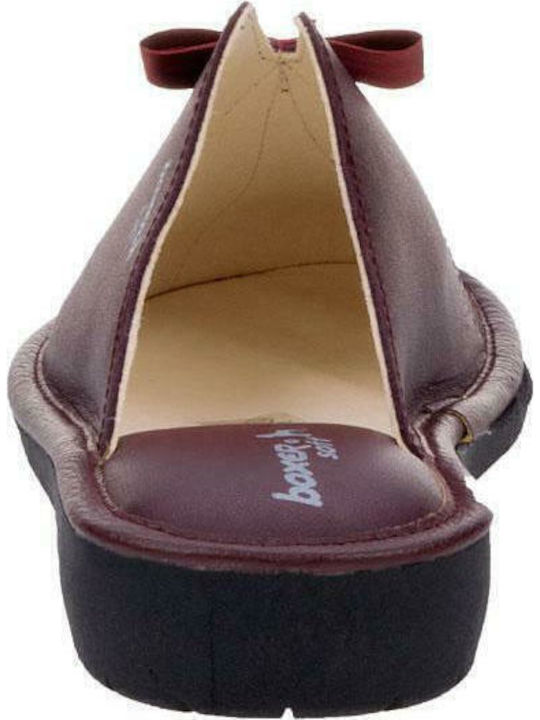 Anatomice Din Piele Papuci de Damă Burgundy