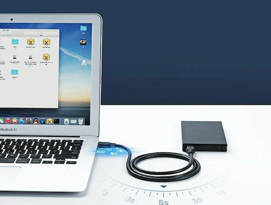 Ugreen USB 2.0 Кабел USB-A мъжки - USB-A мъжки Черен 0.5м 10308