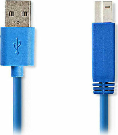 Nedis 2m USB 3.0 Cable A-Male to B-Male Blue (CCGP61100BU20)