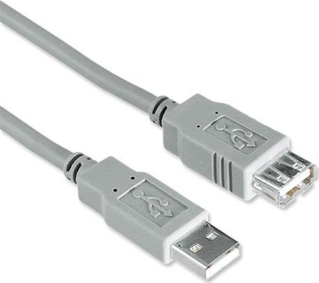 LogiLink USB 2.0 Cablu USB-A - USB-A female Gri 3m CU0011