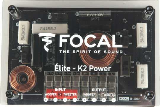 Focal Car Speaker Set ES 165KX2 Separate 6.5" with 120W RMS (2 Way)