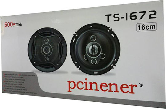 Pcinener Σετ Ηχεία Αυτοκινήτου 5" με 500W RMS (3 Δρόμων)