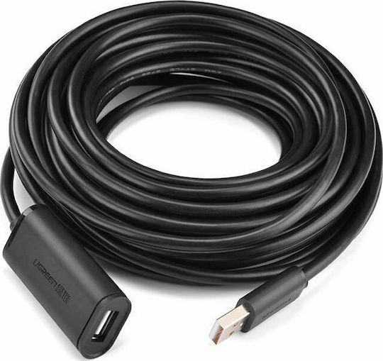 Ugreen USB 2.0 Cablu USB-A - USB-A female Negru 15m 10323