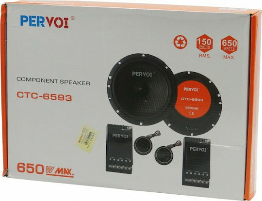 PerVoi CTC-6593 Σετ Ηχεία Αυτοκινήτου με 150W RMS (Midrange)