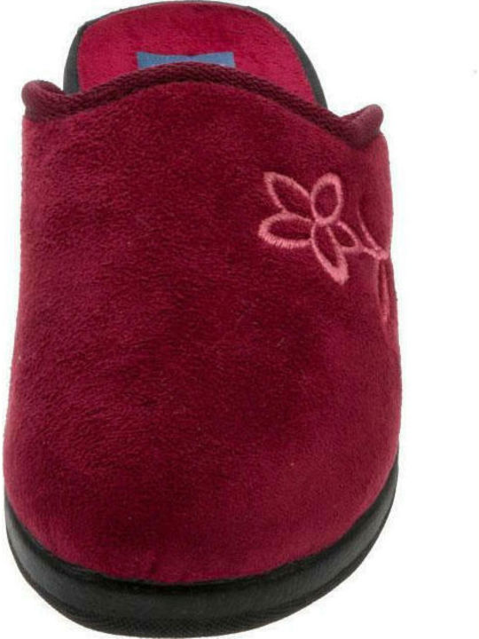 CLARA-F04 Anatomical Women's Slippers Burgundy