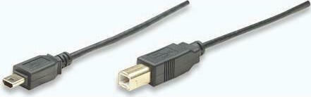 Manhattan USB 2.0 Cablu USB-B - mini USB-A Negru 1.8m 391139