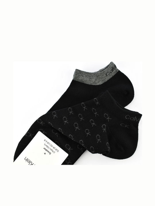 Calvin Klein Ανδρικές Κάλτσες με Σχέδια Black 2Pack