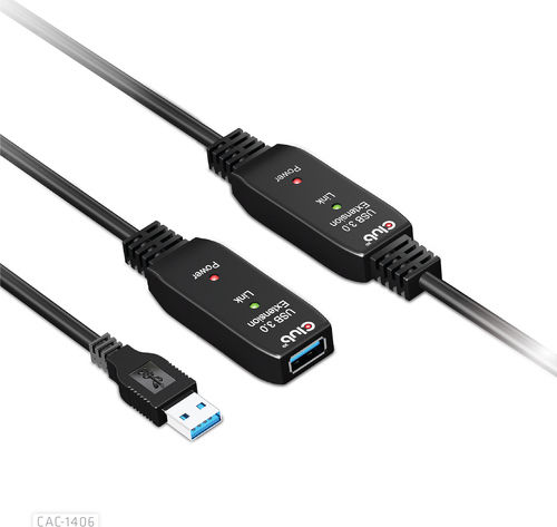 Club3D 15m USB 3.1 Cable A-Male to A-Female (CAC-1406)