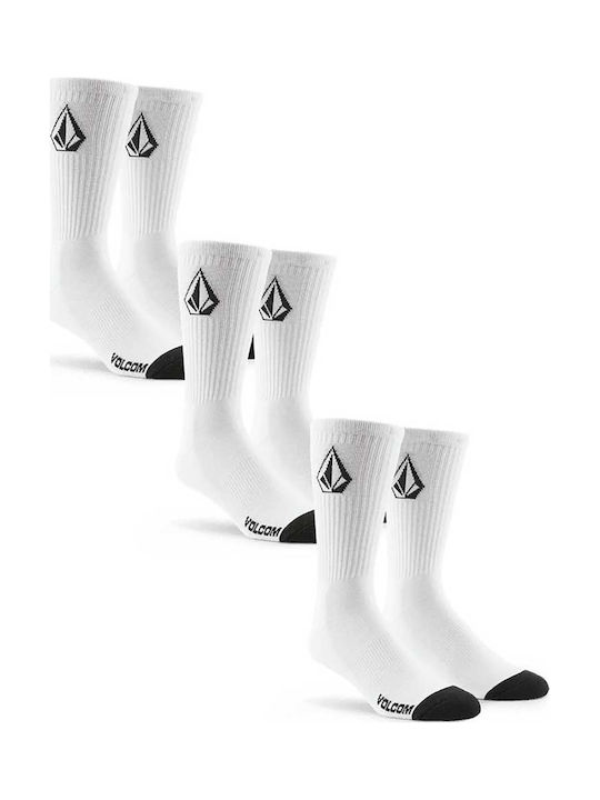 Volcom Stone Κάλτσες Λευκές 3Pack