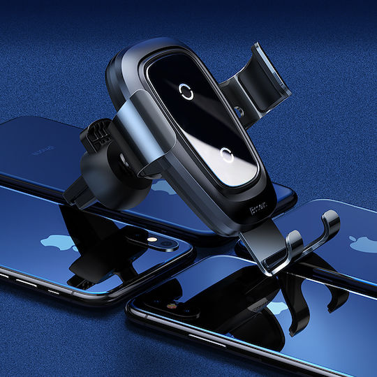 Baseus Gravity Metal Car Mobile Mount 4" - 6.5" with Adjustable Hooks Black