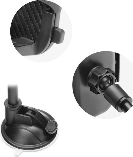 Forcell Bracket Holder Поставка за Мобилен Телефон за Кола с регулируеми куки Черна