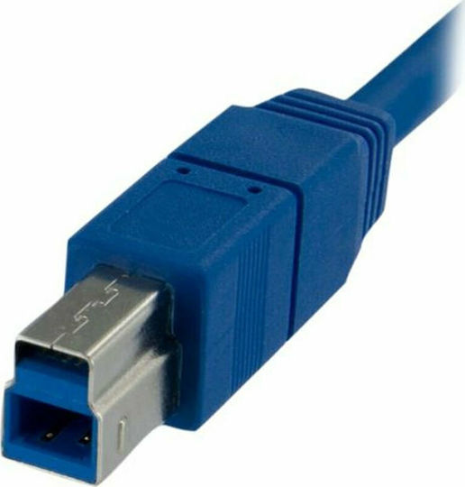 StarTech USB 2.0 Cable USB-A male - USB-B male Μπλε 1m (USB3SAB1M)