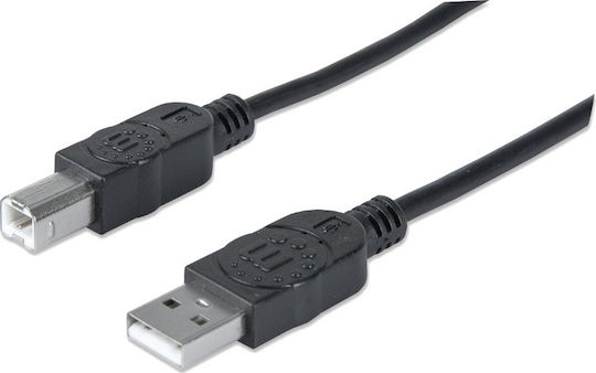 Manhattan USB 2.0 USB-A Male - USB-B Male 3m (333382)