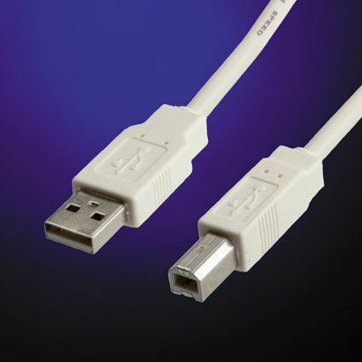 Roline USB 2.0 Kabel USB-A-Stecker - USB-B-Stecker Gray 3m S3103-100
