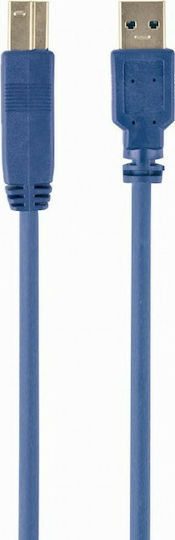 Cablexpert 3m USB 3.0 Cable A-Male to B-Male Blue (CCP-USB3-AMBM-10)