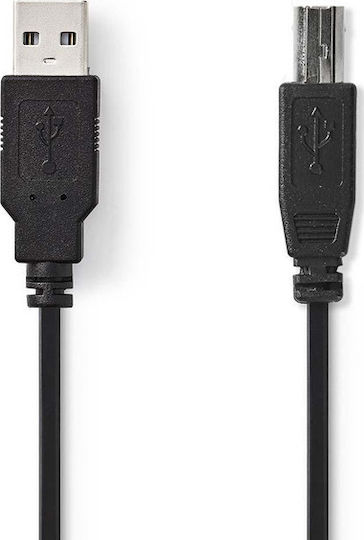 Nedis USB 2.0 Кабел USB-A мъжки - USB-B мъжки Черен 2м CCGP60100BK20