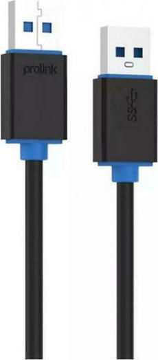Prolink USB 3.0 Kabel USB-A-Stecker - USB-A-Stecker Schwarz 1.5m PB459-0150