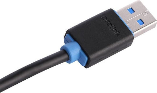 Prolink USB 3.0 Kabel USB-A-Stecker - USB-A-Stecker Schwarz 1.5m PB459-0150