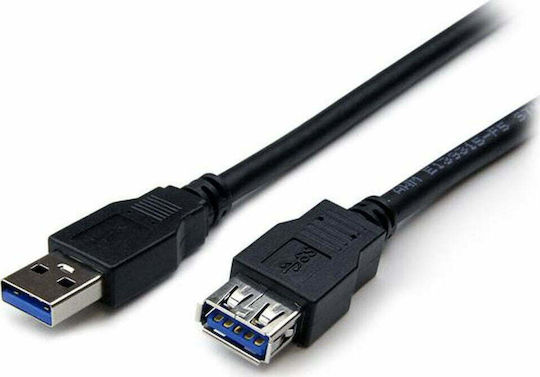 StarTech USB 3.0 Cable USB-A male - USB-A female Μαύρο 2m (USB3SEXT2MBK)