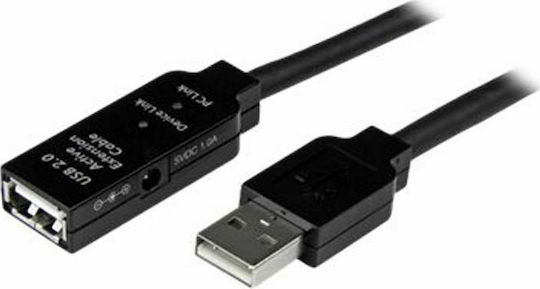StarTech USB 2.0 Kabel USB-A-Stecker - USB-A-Buchse Schwarz 10m USB2AAEXT10M