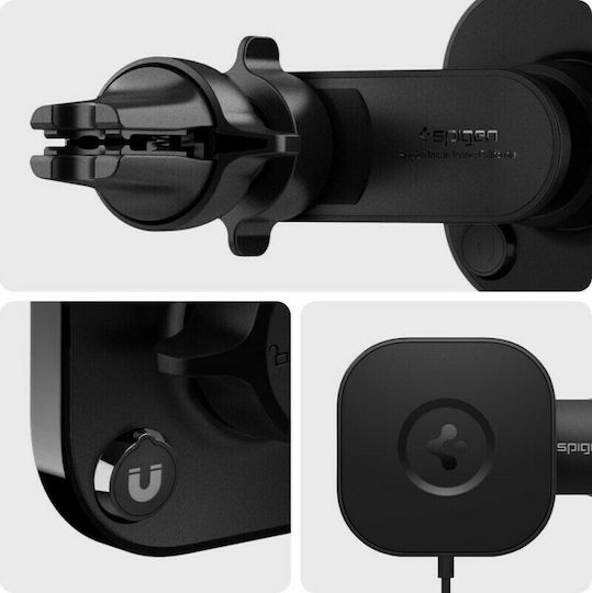 Spigen Βάση Κινητού Αυτοκινήτου ITS12w Magnetic Magsafe Vent με Μαγνήτη και Ασύρματη Φόρτιση