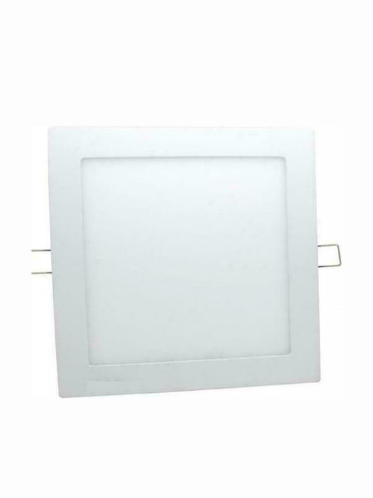 Aca Τετράγωνο Χωνευτό LED Panel Ισχύος 18W με Φυσικό Λευκό Φως 22.5x22.5εκ.