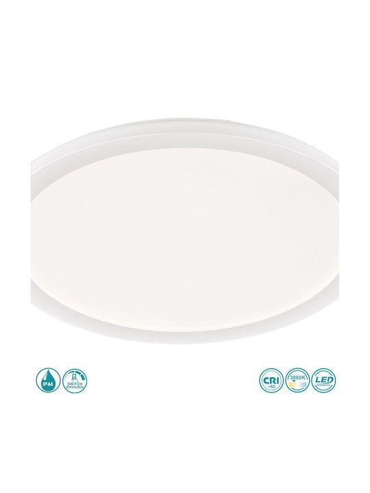 Trio Lighting Camillus Rund Draußen LED Panel 24W mit Warmes Weiß Licht 3000K