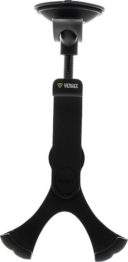 Yenkee YSM 402L Car Mobile Mount with Adjustable Hooks Black