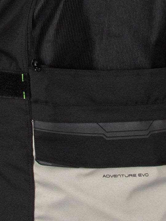 Nordcode Adventure Evo Ανδρικό Μπουφάν Μηχανής Cordura 4 Εποχών Αδιάβροχο Grey/Fluo