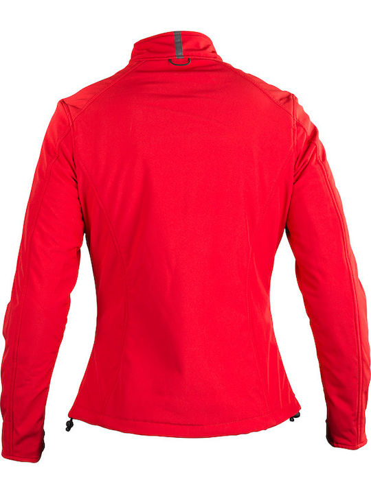 Nordcode Softshell Lady Γυναικείο Μπουφάν Μηχανής Softshell 4 Εποχών Κόκκινο