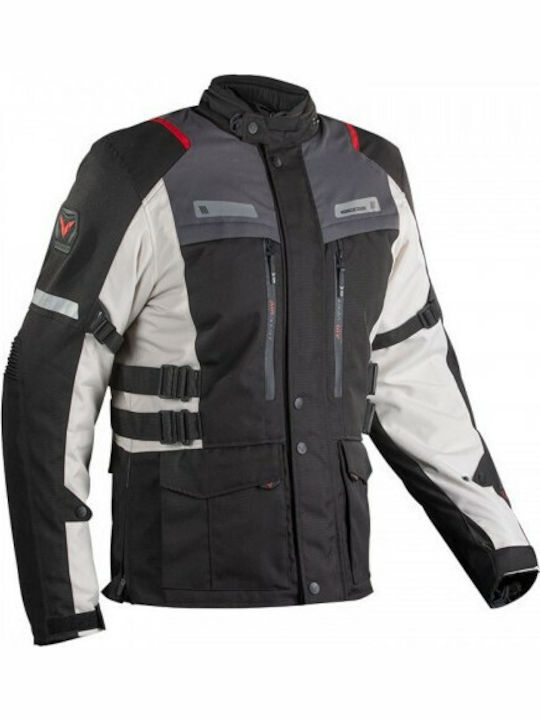 Nordcode Rhyno Men's Motorcycle Jacket 4 Seasons Waterproof Black/Grey