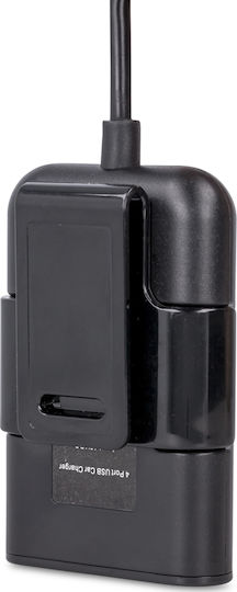 Maxlife MXCC-03 Car Charger 5.4A Fast Charging with Ports 4xUSB-A Black Color